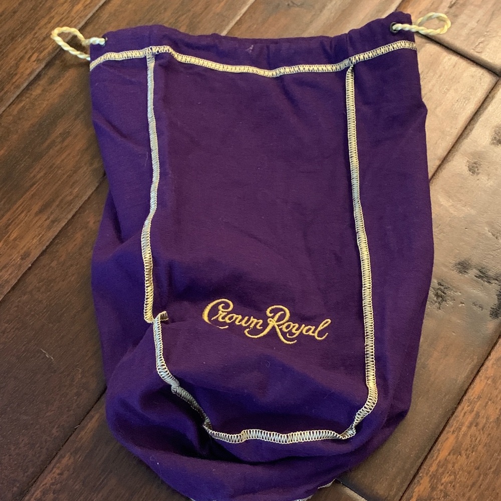 Crown Royal Purple Drawstring Bag